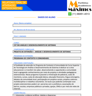 Portfólio Individual Projeto de Extensão I Logística