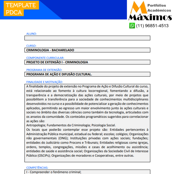 Portfólio Individual Projeto de extensão I - Criminologia