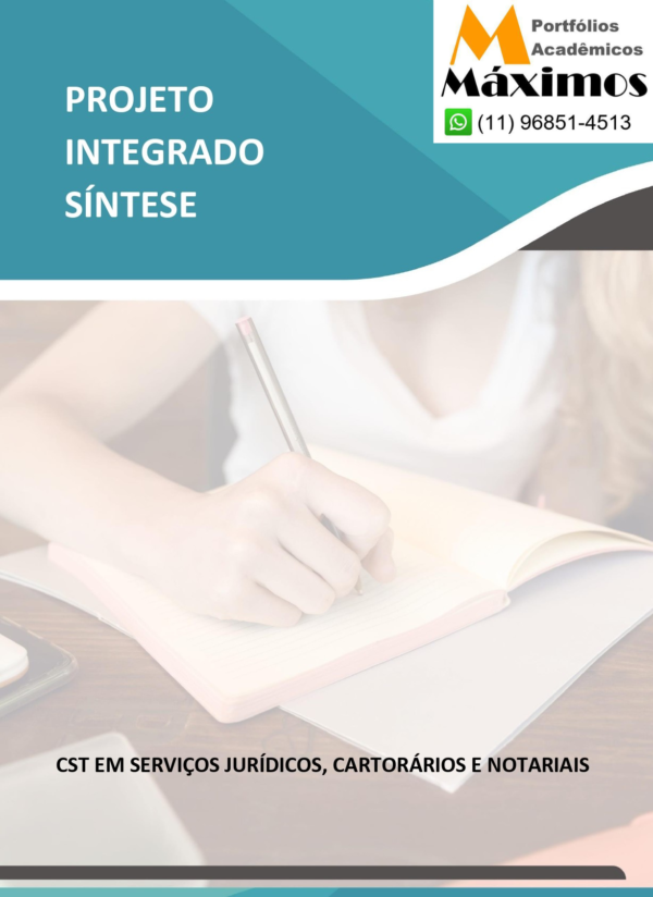 Projeto Integrado Síntese – Serviços jurídicos, cartorários e notariais